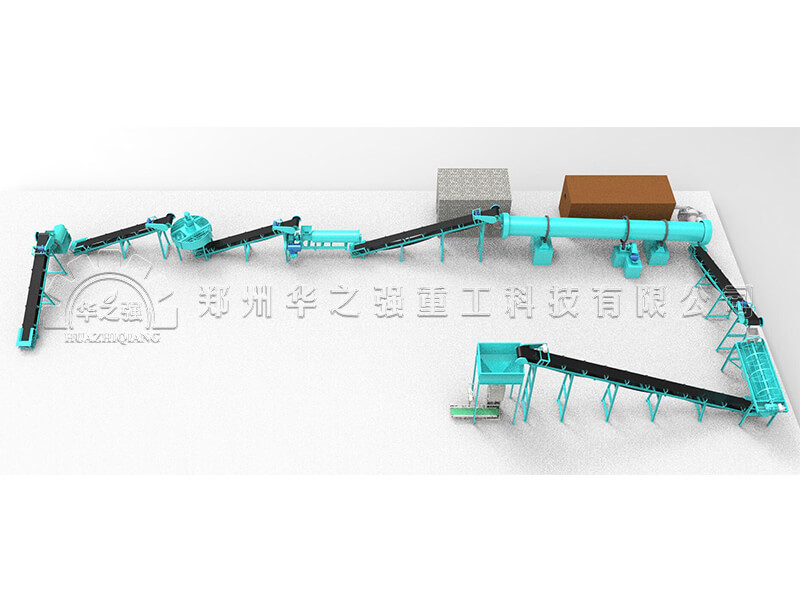 雞糞有機肥造粒生產(chǎn)工藝流程